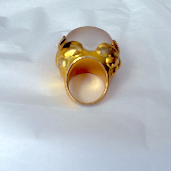From the archives Alexis Bittar gold Lucite dome ring - Picture 3 of 3
